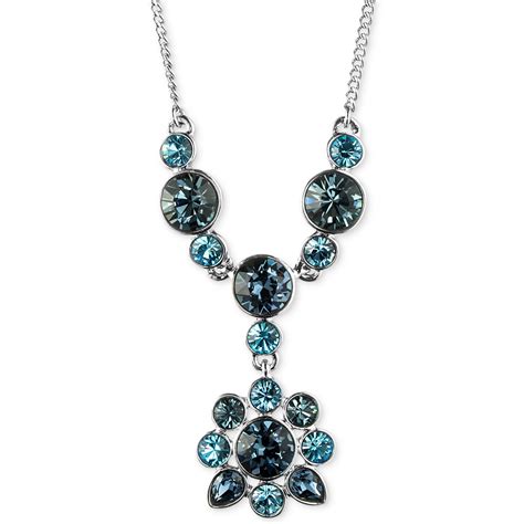 givenchy crystals from swarovski|Givenchy blue crystal necklace.